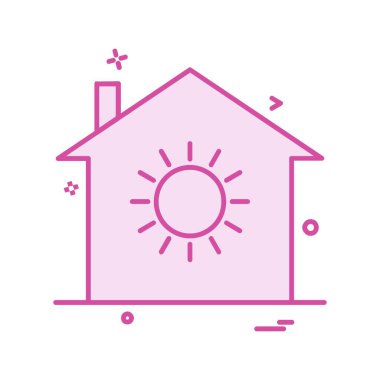 Ev simgesi tasarım vektörü 