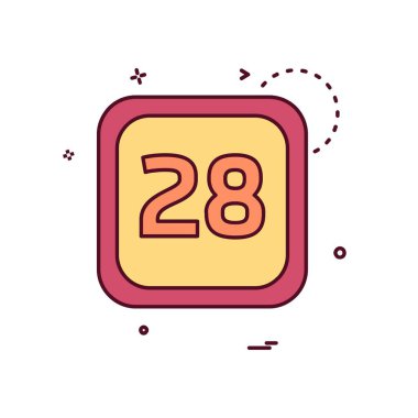 Takvim simge tasarlamak vektör 