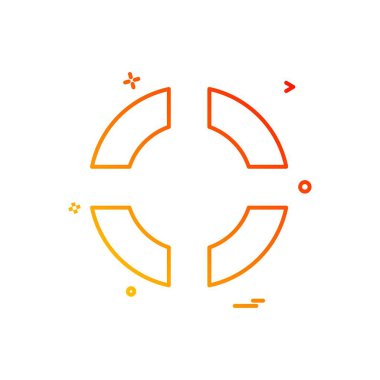 Yüzme simgesi tasarım vektörü