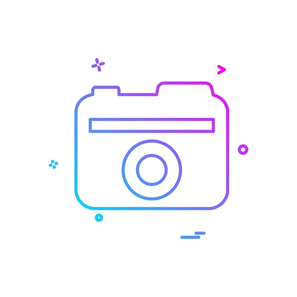 Camera Icon Design Vector — Stock Vector