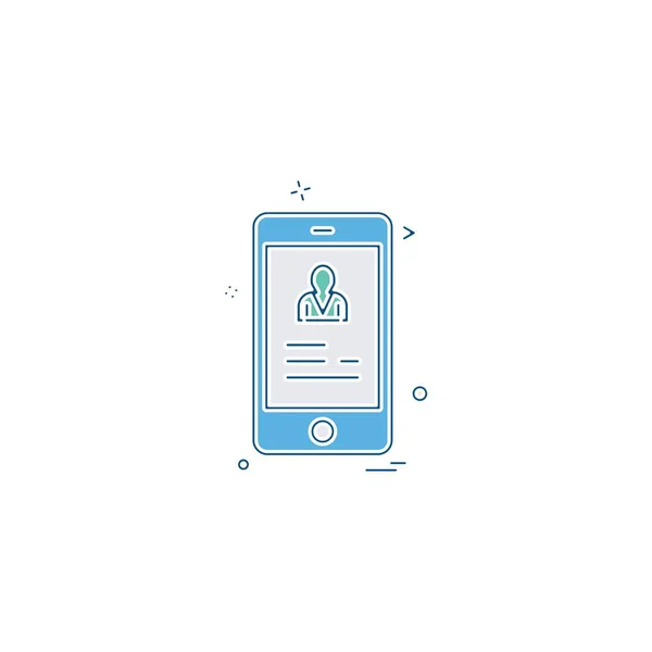 Smart Phone Icon Design Vector Illustration — Stock Vector