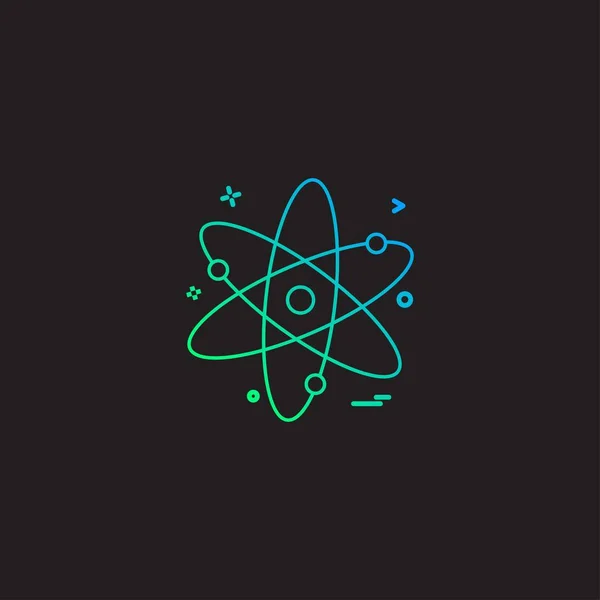 Nucleaire Pictogram Ontwerp Vectorillustratie — Stockvector