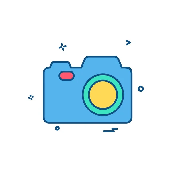 Camera Icon Design Vector — Stock Vector