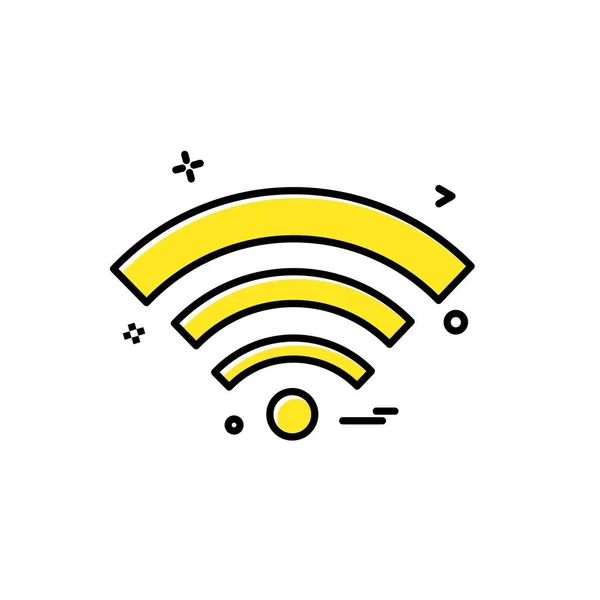 Wifiアイコンデザインベクトル — ストックベクタ