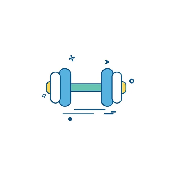 체육관 아이콘 디자인 — 스톡 벡터