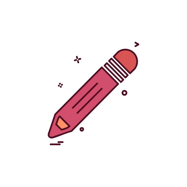 Kalem Simgesi Tasarım Vektörü — Stok Vektör