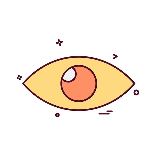 Auge Symbol Design Vektor — Stockvektor