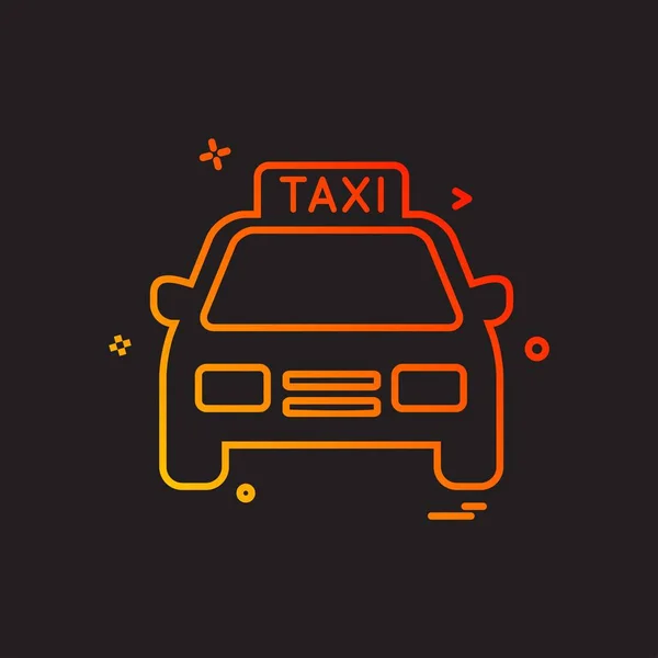 Taxi Icône Design Vecteur — Image vectorielle