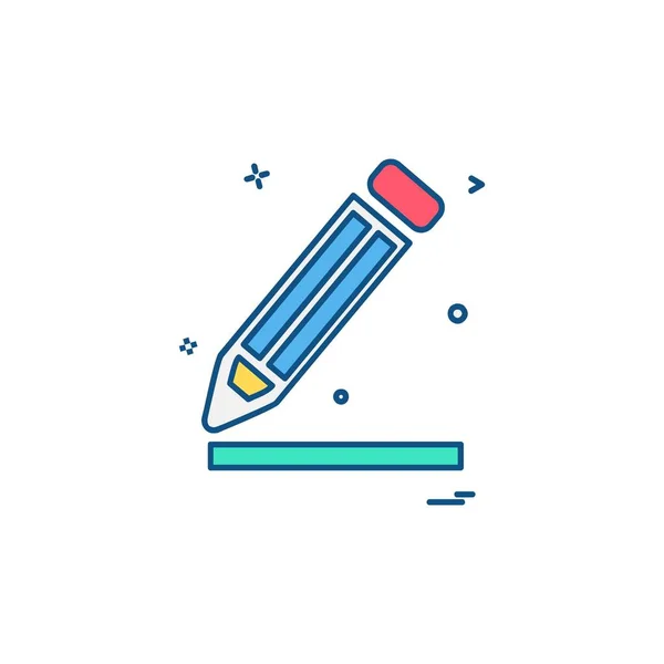 Bleistift Symbol Design Vektor Illustration — Stockvektor