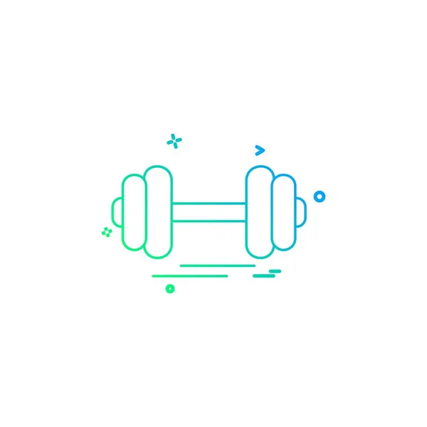 체육관 아이콘 디자인 — 스톡 벡터