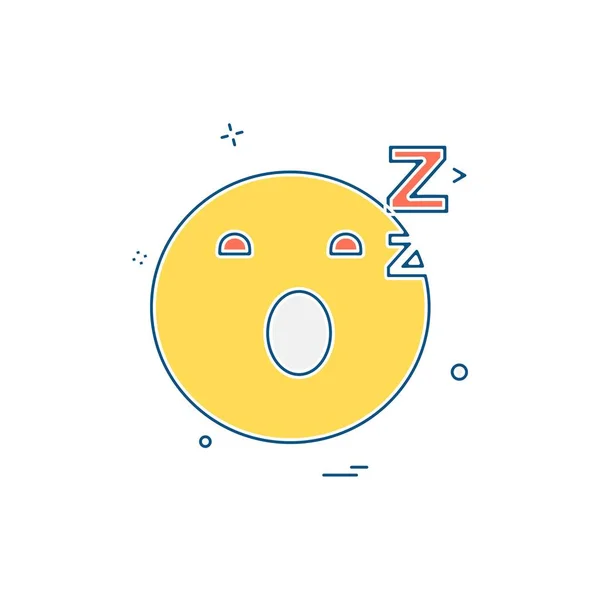 Emoji Icono Diseño Vector Ilustración — Vector de stock