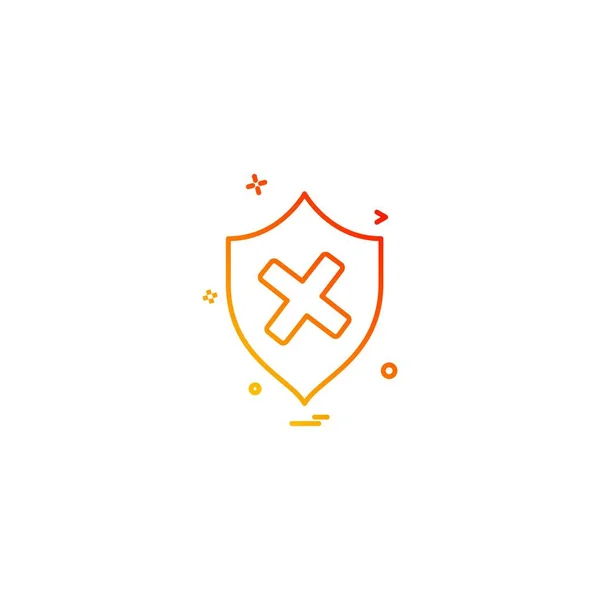 Scheild Icon Designvektor — Stockvektor