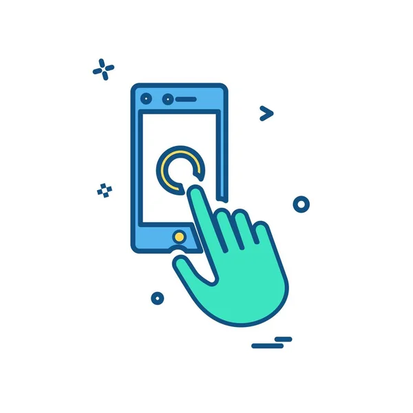 Smartphone Symbol Design Vektor Illustration — Stockvektor