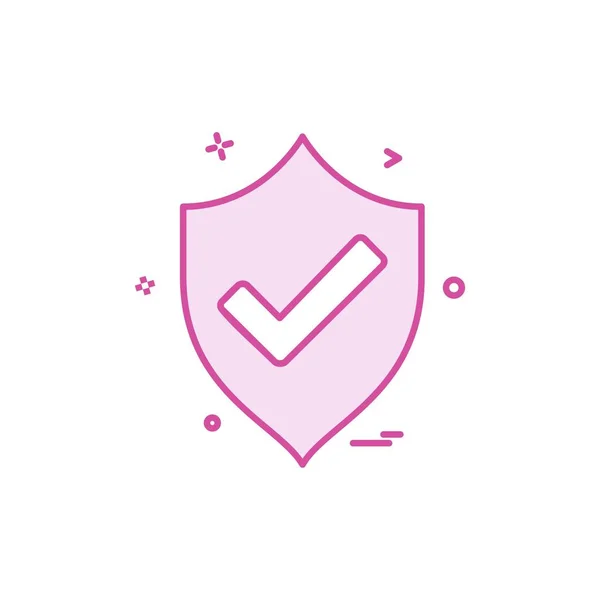 Fuera Protección Escudo Seguridad — Vector de stock