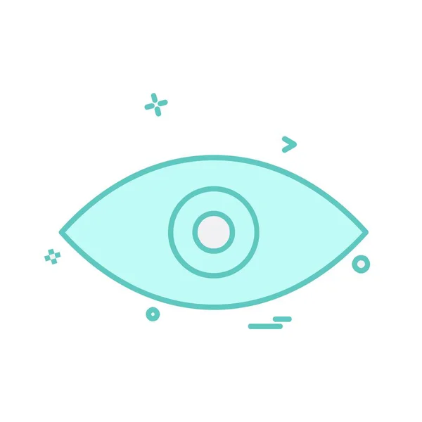 Eye Icon Design Vector — 스톡 벡터