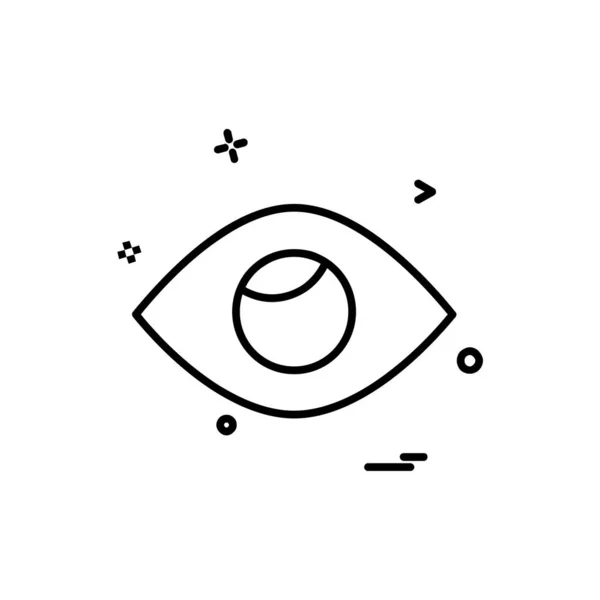 Eye Icon Design Vector — Stock Vector