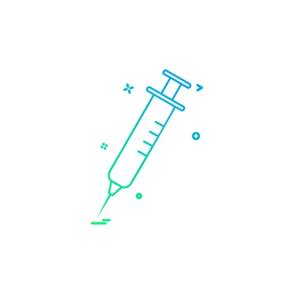 Blutinjektion Steroid Spritze Impfstoff Symbol Vektor Design — Stockvektor