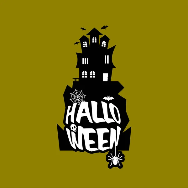 Halloween Party Plakat Design Für Feiertags Typografie Bunte Vektorillustration — Stockvektor