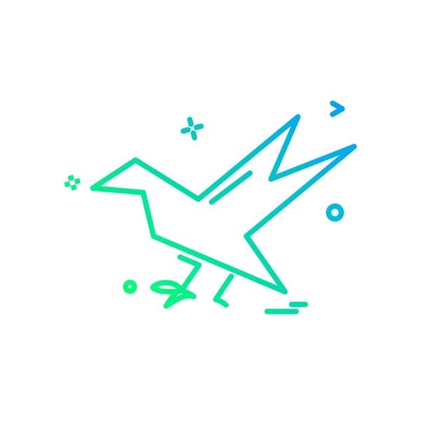 Vektor Návrhu Ikon Ptáků — Stockový vektor