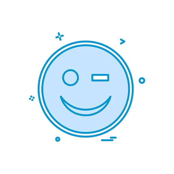 Smiley Icono Diseño Vector — Vector de stock