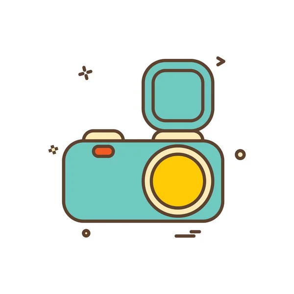 Camera Icon Design Vector — Stock Vector