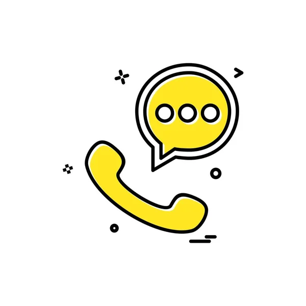 Chat Pictogram Ontwerp Vector — Stockvector