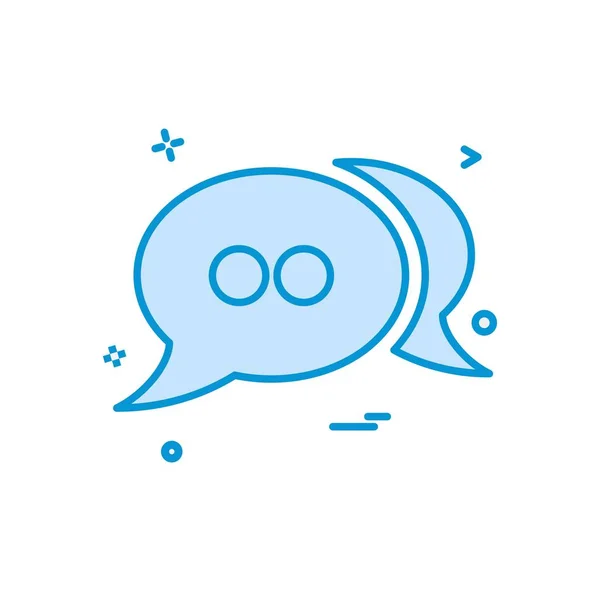 Icono Chat Vector Diseño — Vector de stock