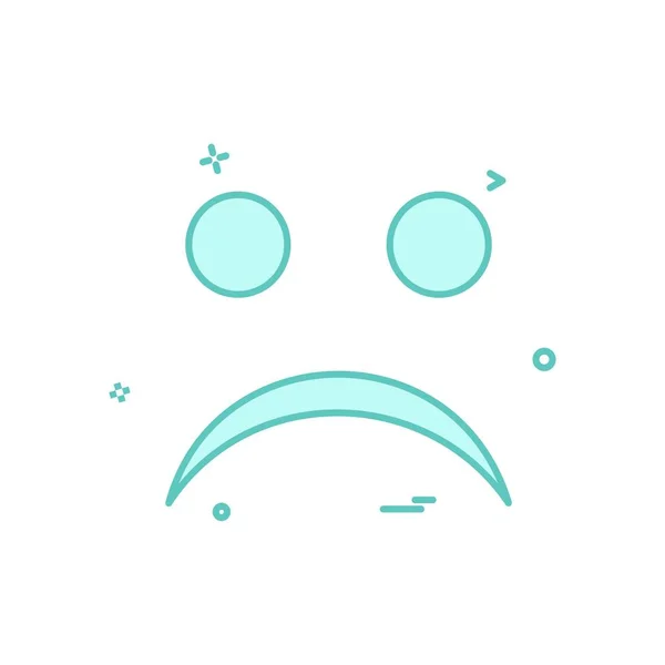 Θυμωμένος Emoji Εικονίδιο Σχεδιασμός Πολύχρωμο Διανυσματικά Εικονογράφηση — Διανυσματικό Αρχείο
