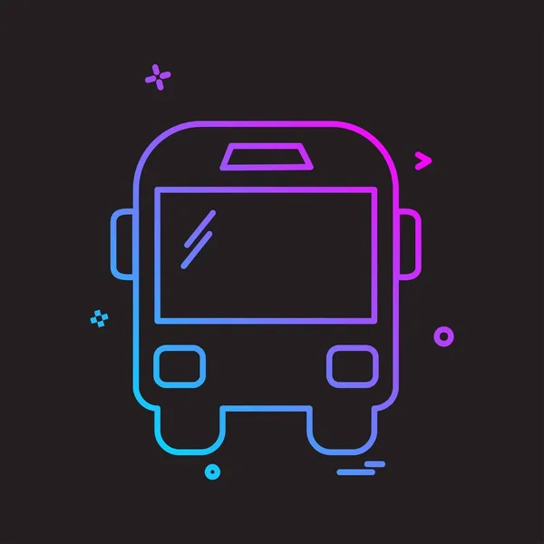 Transportera Ikon Design Vektorillustration — Stock vektor