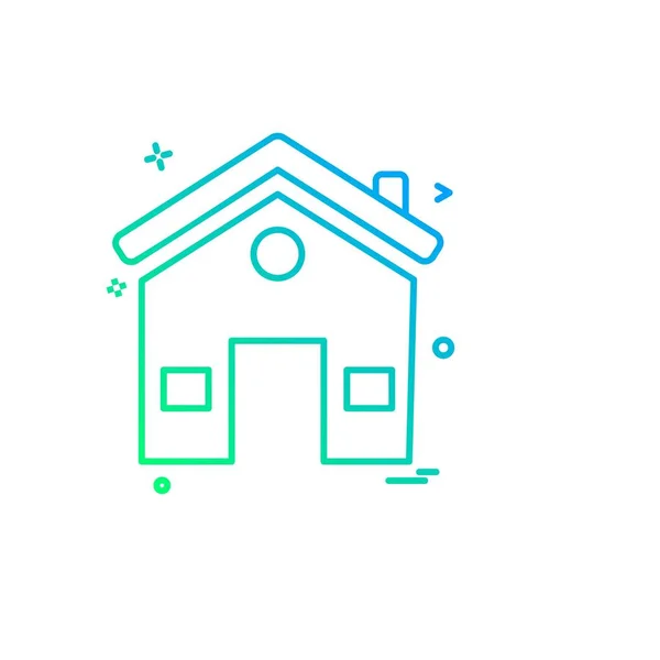 Home Icon Design Vector — Stock Vector