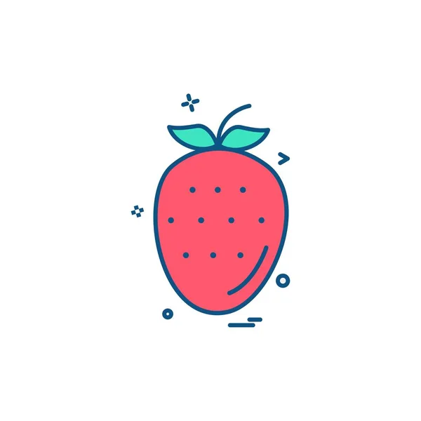 Frutas Icono Diseño Vector — Vector de stock