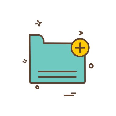 Klasör simge tasarlamak vektör