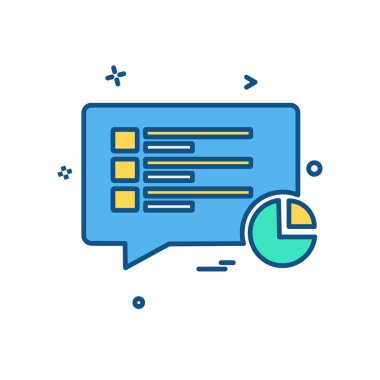 İleti simgesi tasarım vektörü