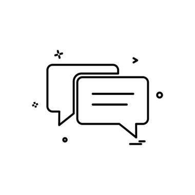 İleti simge tasarlamak vektör