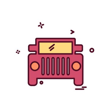 Trasnport simge tasarlamak vektör