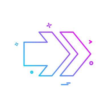 Sağ ok simge tasarlamak vektör