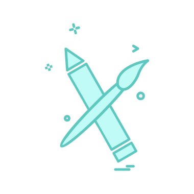 Kalem simge tasarlamak vektör