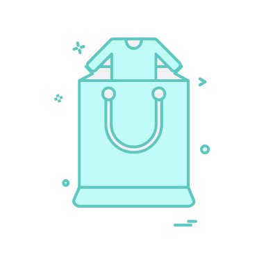 Alışveriş simgesi tasarım vektörü