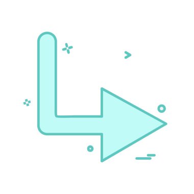 Sağ ok simge tasarlamak vektör