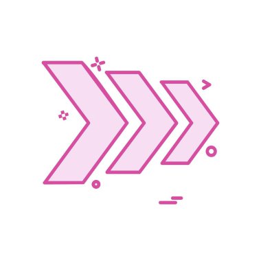 Ok simgesi tasarım vektörü