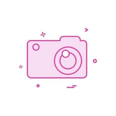 Kamera simgesi tasarım vektörü