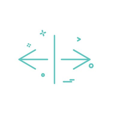 Ok simgesi tasarım vektörü