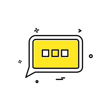 İleti simge tasarlamak vektör