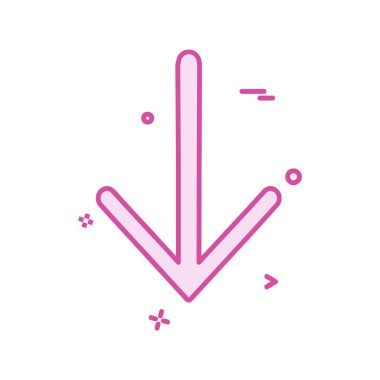 Ok simgesi tasarım vektörü