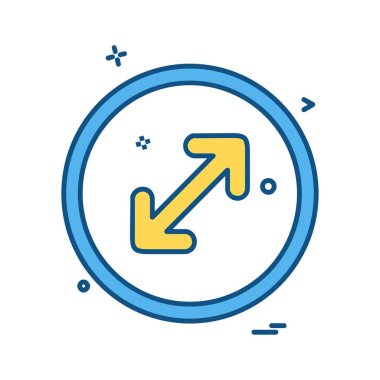 Ok simgesi tasarım vektörü