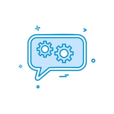 Sohbet simgesi tasarım vektörü