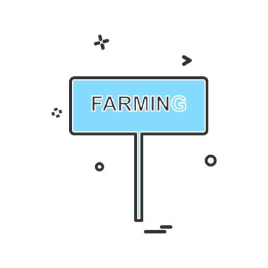 Çalışma araçlar simgesi tasarım, renkli vektör çizim 