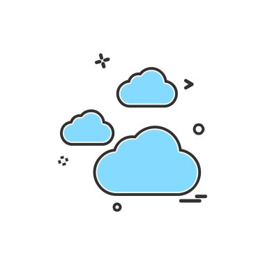 Sadece simge vektör üzerinde beyaz baclground hava