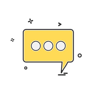 İleti simge tasarlamak vektör