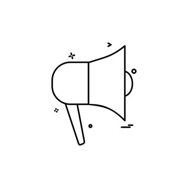 hoparlör ses ortamı ses ikonu vektör tasarımı